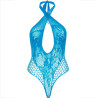 Leg Avenue - Licol Teddy Avec Dentelle Bleu